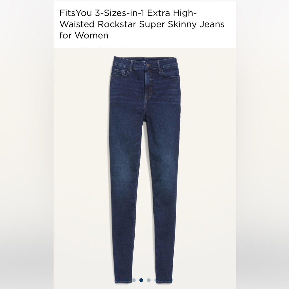 3 sizes in 1 Old Navy Extra High waisted jeans